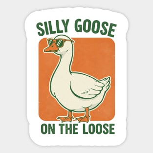Silly Goose Tee -  Honkin' Around, Feathered Fun Sticker